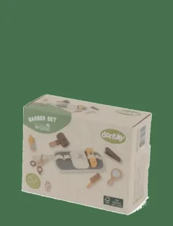 Barn Dantoy Rollspel|BARBER PLAY SET WOOD IN GIFTBOX 8 PCS - Låtsassmink & Accessoar