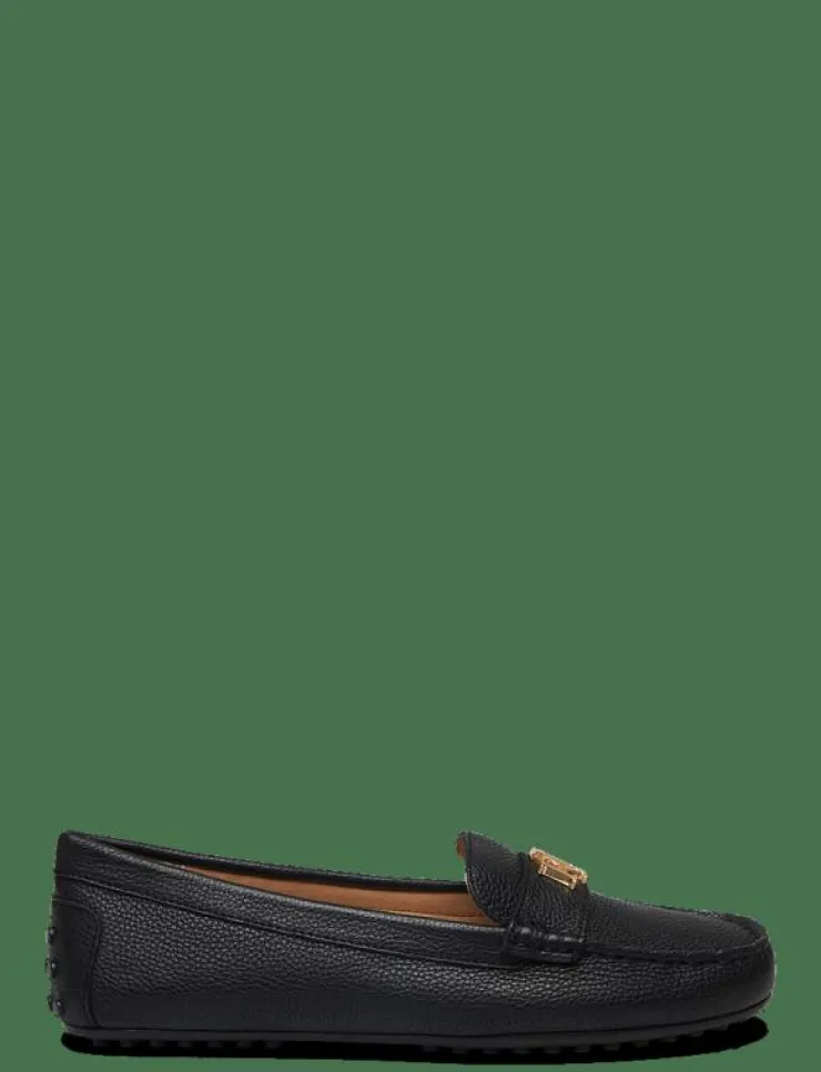 Lauren Ralph Lauren Barnsbury Pebbled Leather Driver - Loafers|Kvinnor Loafers