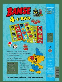 Kärnan BARNSPEL BAMSE 4 I RAD - Brädspel|Barn Pussel & Spel