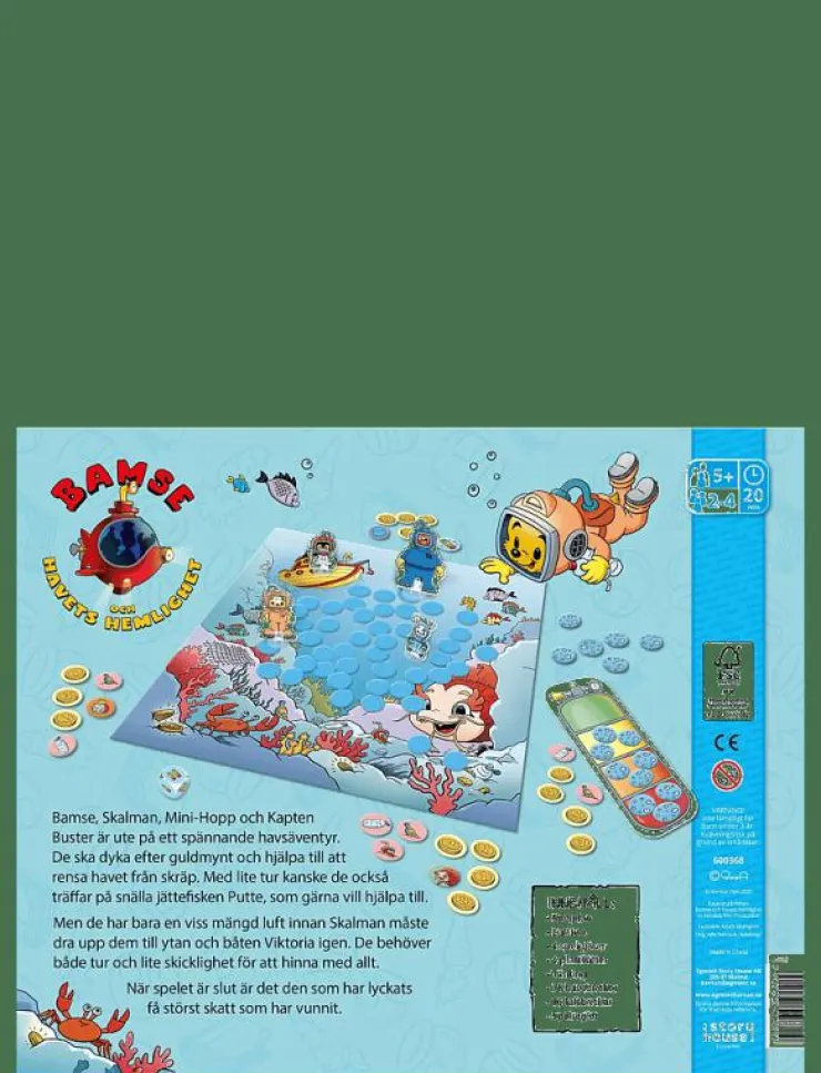 Barn Kärnan Pussel & Spel|BARNSPEL BAMSE HAVETS HEMLIGHET - Brädspel