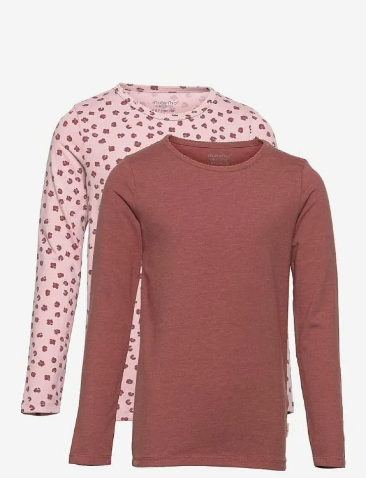 Barn Minymo Flerpack|Basic 35 -T-shirt LS (2-pack) - Långärmade t-shirts