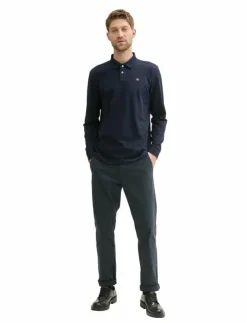 Tom Tailor basic polo with contrast - Långärmade pikéer| Pikéer