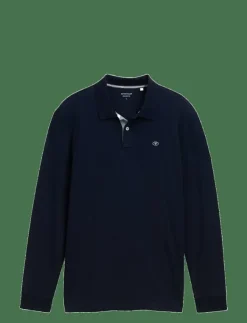 Tom Tailor basic polo with contrast - Långärmade pikéer| Pikéer