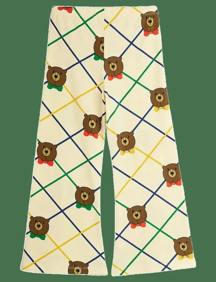 Mini Rodini Bear check aop flared trousers - Byxa|Barn Nederdelar