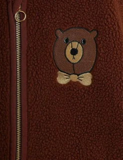 Barn Mini Rodini Fleecekläder|Bear emb pile jacket - Jackor