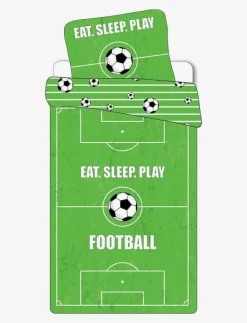 Barn BrandMac Sova|Sova|Bed linen NB 2362 Football green - 140x200, 60x63 cm - Påslakanset