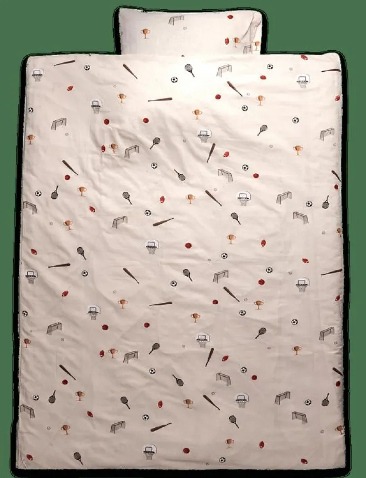 Barn BrandMac Sova|Sova|Bed linen "by mats" Fun Sports 100x140, 40x45 cm - Påslakanset