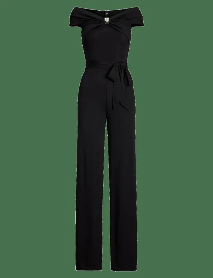 Lauren Ralph Lauren Belted Jersey Off-the-Shoulder Jumpsuit - Jumpsuits|Kvinnor Jumpsuits
