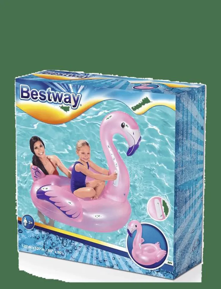 Barn Bestway Bad- & Vattenleksaker|FLAMINGO 127 X 127 CM - Badringar & Badmadrasser