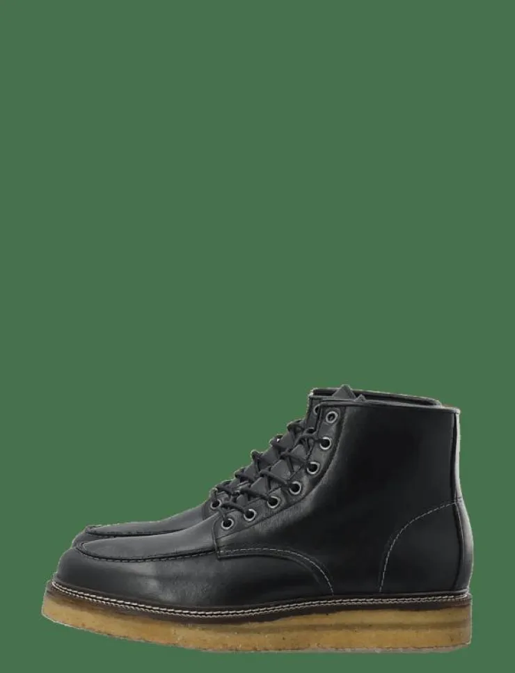 Bianco BIAJESPER Moc Toe Boot Waxed Leather - Kängor med snörning| Kängor