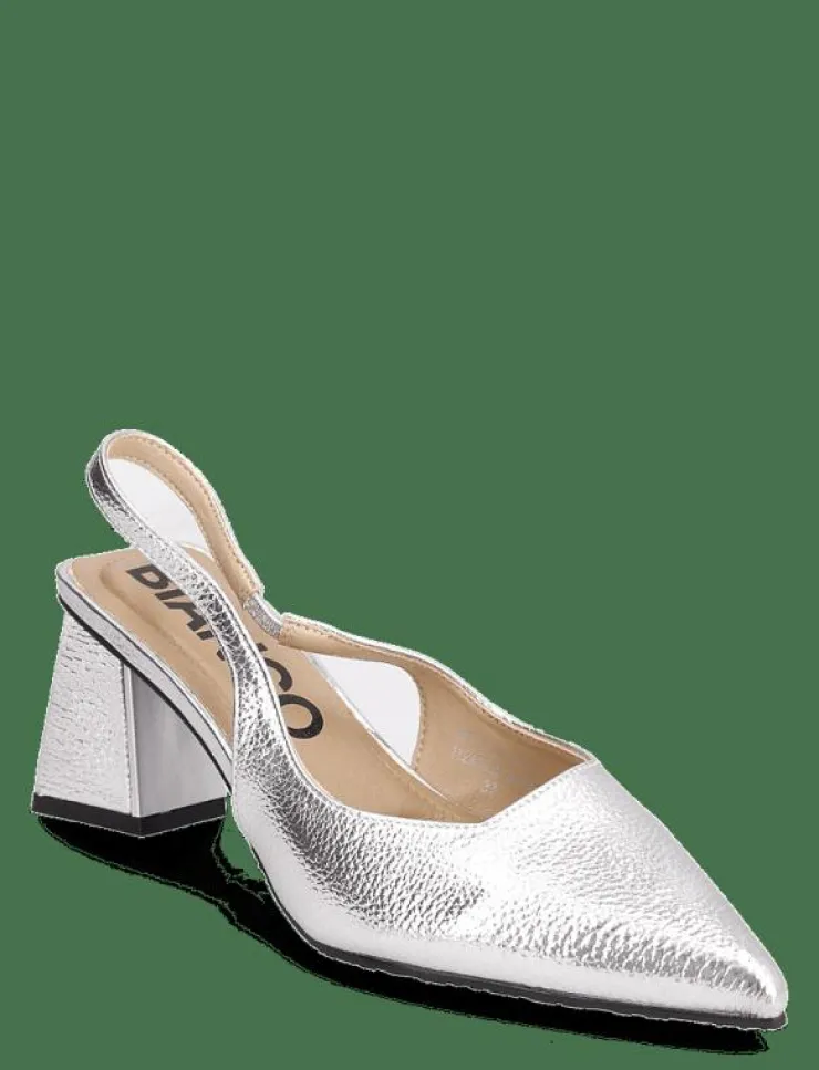 Kvinnor Bianco Slingbacks|Högklackade Skor|BIAMARALYN Slingback Metallic - Pumps