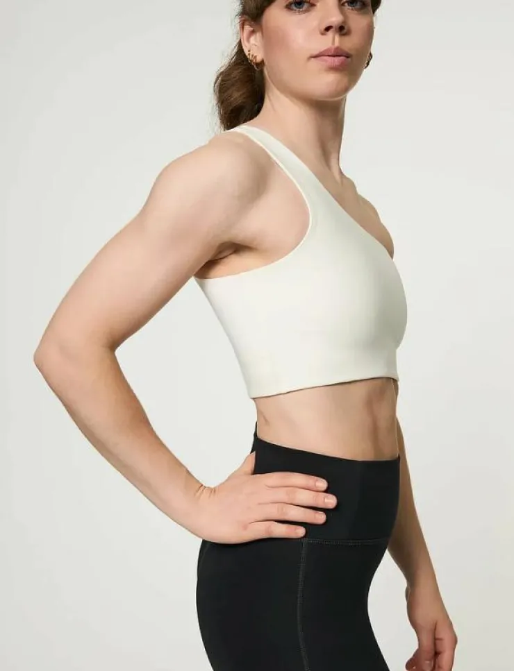 Girlfriend Collective Bianca Bra, One Shoulder - Sport BH:ar|Kvinnor Sport-Bh