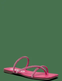Bianco BIASISSEL Strappy Slide Rhinestone Smooth Leather - Sandaler|Kvinnor Sandaler