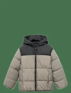 Barn Mango Jackor|Bicolour quilted anorak - Dunjackor & fodrade jackor