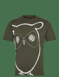 Knowledge Cotton Apparel Big owl print tee - GOTS/Vegan - Kortärmad t-shirt| T-Shirts