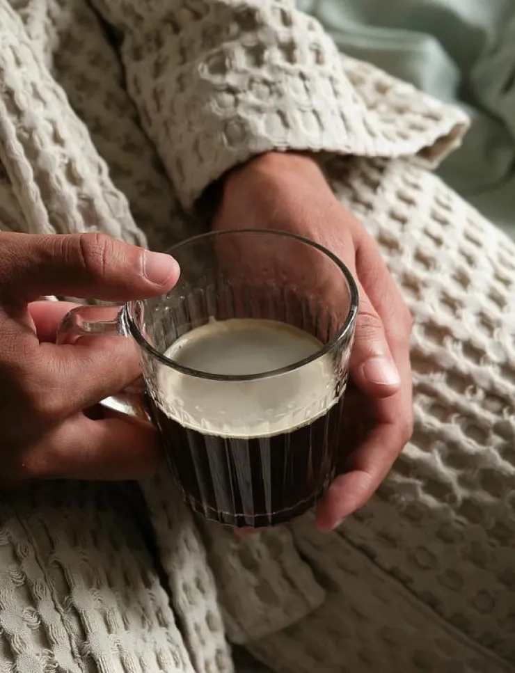 The Organic Company Big Waffle Bathrobe - Morgonrock|Kvinnor Morgonrockar|Morgonrockar