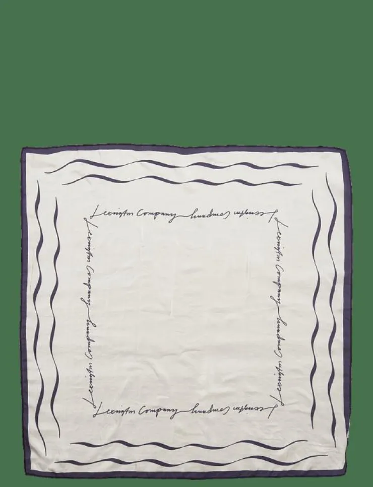 Lexington Clothing Big wave printed Silk Scarf - Sjalar|Kvinnor Sjalar & Halsdukar