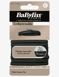 Babyliss Paris Black elastics anti slip 10 pcs - Hårsnoddar|Kvinnor Håraccessoarer
