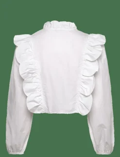 Stella Nova Blouse with scallops and embroideri - Långärmade blusar|Kvinnor Blusar & Skjortor