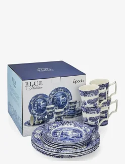Spode Blue Italian 12 Piece Set - Tallrikar| Tallrikar