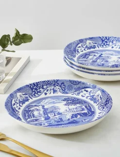 Spode Blue Italian Pasta Bowl 4-pack - Pastatallrikar| Tallrikar