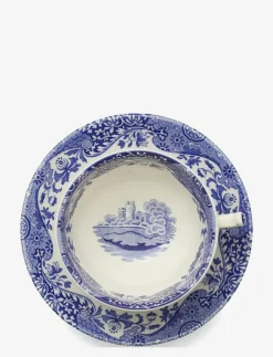 Spode Blue Italian Teacup & Saucer 4-pack - Tekoppar| Muggar & Koppar