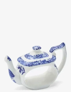 Spode Blue Italian Teapot Napkin Rings - Set of 4 - Servettringar & Servettställ| Serveringstillbehör