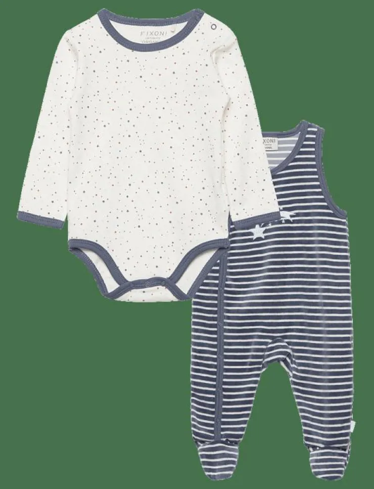 Fixoni Body LS w.Romper - Set med body|Barn Set