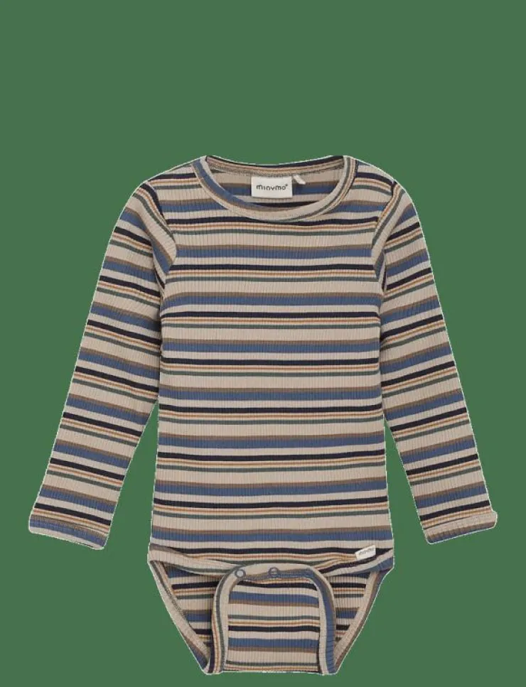 Barn Minymo Bodies|Body LS Y/D Rib - Långärmad body