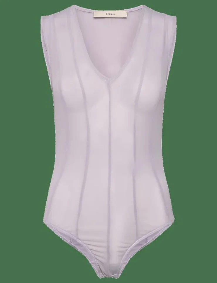 Kvinnor REMAIN Birger Christensen T-Shirts & Toppar|Bodysuit With Cutlines - Bodies