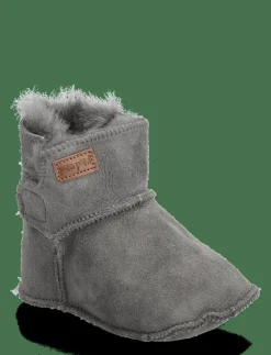 Barn Pom Pom Lära-Gå-Skor|Booty™ Sheapskin - Lära-gå-skor