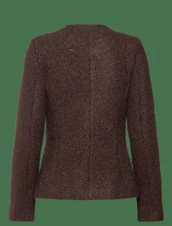 Mango Bouclé jacket with jewel buttons - Enkelknäppta kavajer|Kvinnor Kavajer