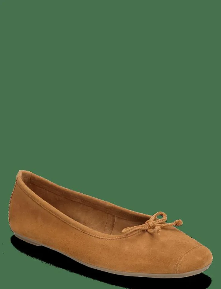 Kvinnor Mango Ballerinaskor|Bow suede ballerina - Ballerinas
