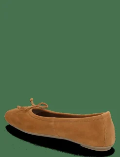 Kvinnor Mango Ballerinaskor|Bow suede ballerina - Ballerinas