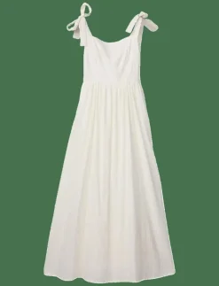 Lexington Clothing Bow-Strap Seersucker Summer Dress - Midiklänningar|Kvinnor Klänningar