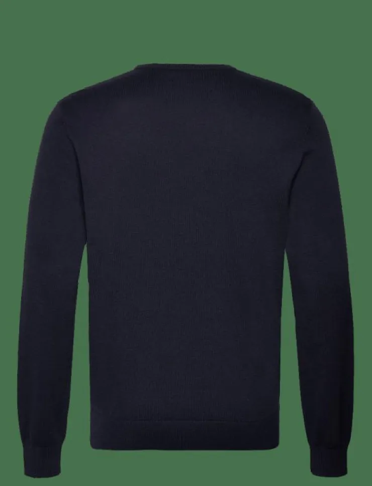 Lexington Clothing Stickat|Bradley Cotton Crew Sweater - Rundhalsad
