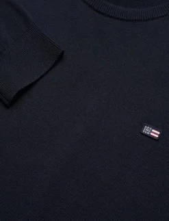 Lexington Clothing Stickat|Bradley Cotton Crew Sweater - Rundhalsad