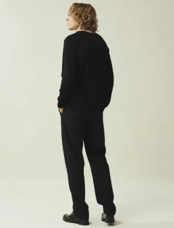 Lexington Clothing Stickat|Bradley Cotton Crew Sweater - Rundhalsad