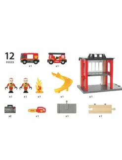 Barn BRIO Leksaksset & Leksaksfigurer|Brandstation - Lekset
