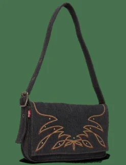 Kvinnor Levi's® Handväskor|BRANNAN SHOULDER BAG BLACK DAR - Handväskor