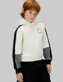 Calvin Klein BRUSHED FLEECE CLR BLOCK HOODIE - Huvtröjor|Barn Överdelar