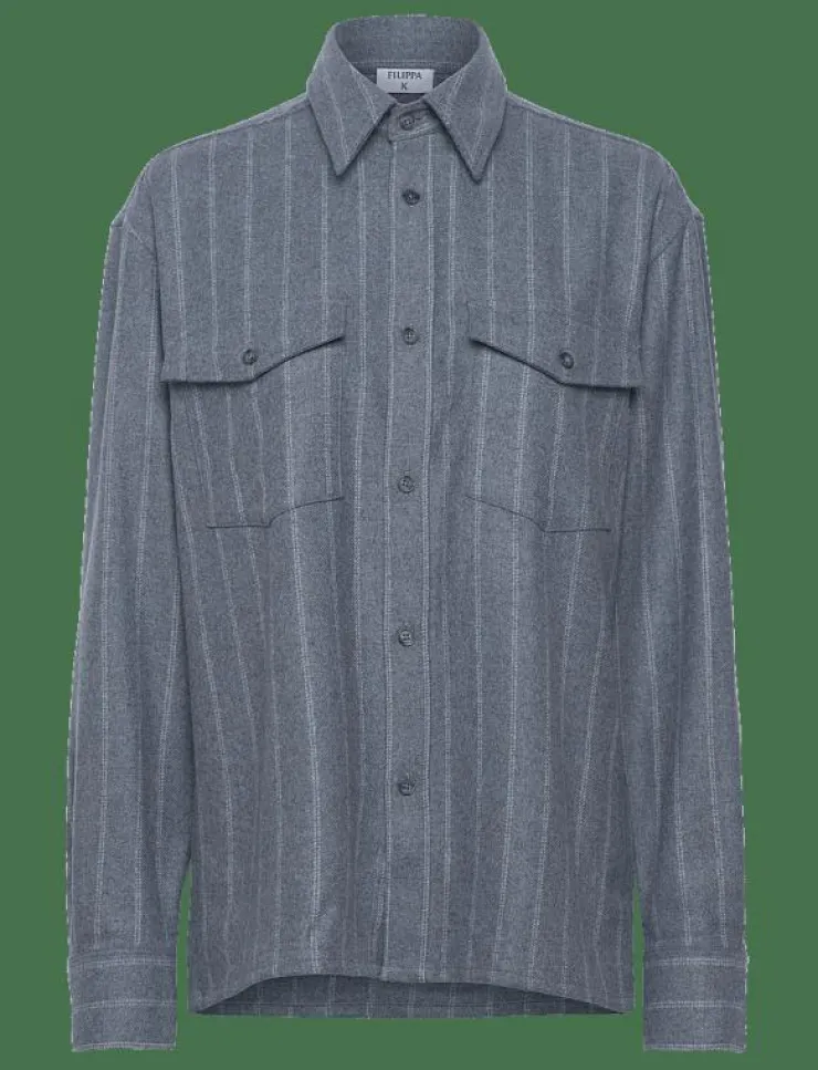 Filippa K Brushed Wool Overshirt - Overshirts|Kvinnor Overshirts