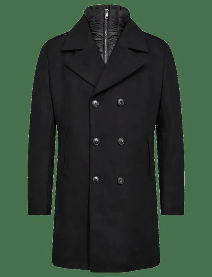 Bruun & Stengade BS Nelson Slim Fit Coat - Ullkappor| Jackor & Rockar