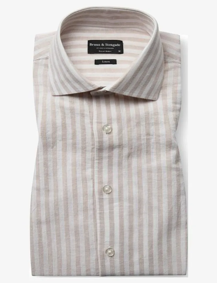 Bruun & Stengade BS O'Sullivan Casual Modern Fit Shirt - Linneskjortor| Skjortor