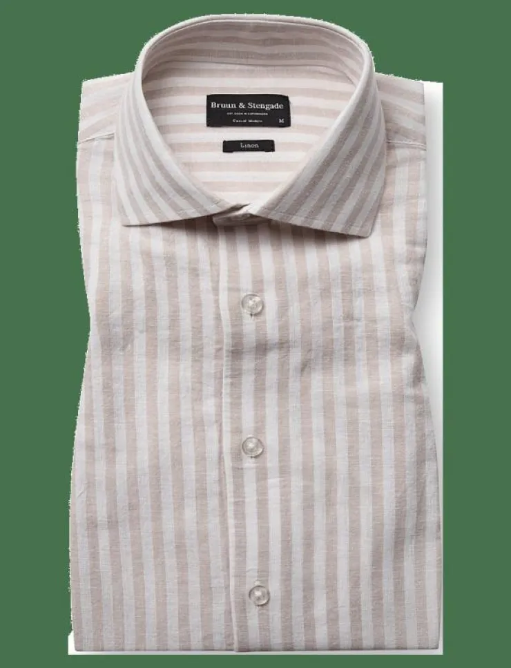 Bruun & Stengade BS O'Sullivan Casual Modern Fit Shirt - Linneskjortor| Skjortor