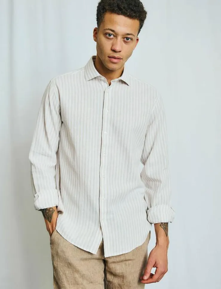 Bruun & Stengade BS O'Sullivan Casual Modern Fit Shirt - Linneskjortor| Skjortor