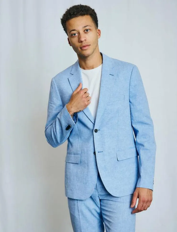Bruun & Stengade BS Pollino Classic Fit Blazer - Enkelknäppta kavajer| Kostymer & Kavajer