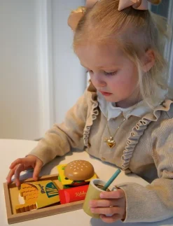 Magni Toys Burger Menu Set - Leksaksmat & Leksakstårtor|Barn Leksakskök & Tillbehör