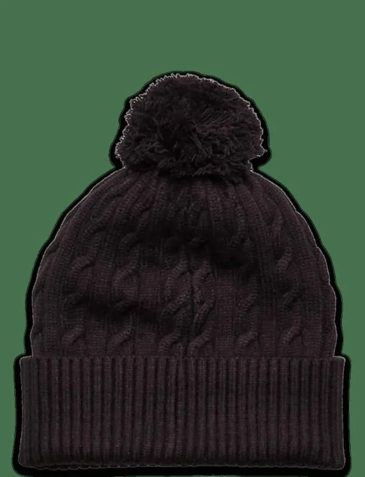Lyle & Scott Cable Beanie and Scarf Set - Halsdukar| Mössor & Hattar|Sjalar & Halsdukar