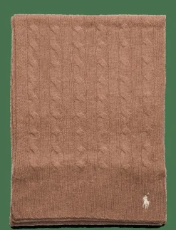 Polo Ralph Lauren Cable-Knit Wool-Cashmere Scarf - Halsdukar|Kvinnor Sjalar & Halsdukar